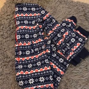 Women’s one piece fuzzy pajama